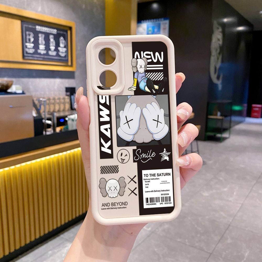 for Realme C67 C53 C51 Note 50 C21Y C25Y C33 C30 C35 9i NASA Kaws Full Protective Phone Case Anti Drop Cover