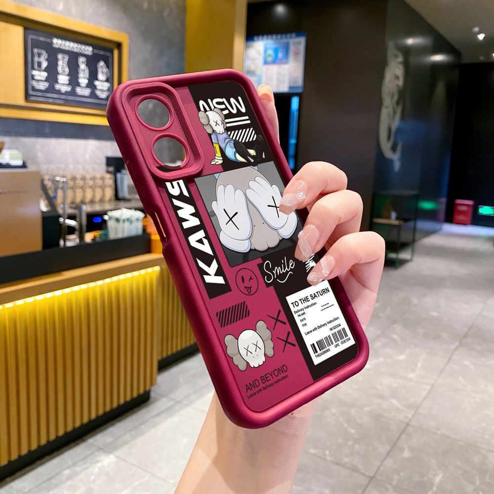 for Realme C67 C53 C51 Note 50 C21Y C25Y C33 C30 C35 9i NASA Kaws Full Protective Phone Case Anti Drop Cover