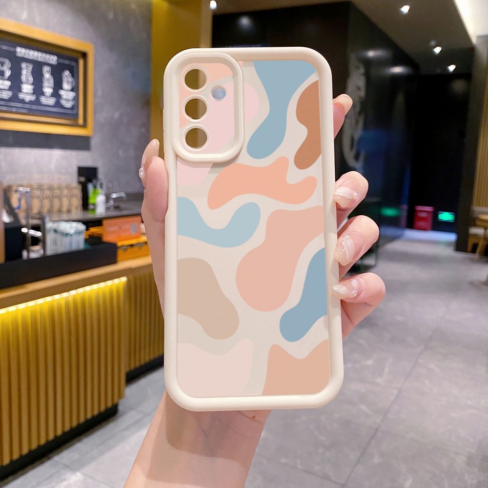 for Samsung Galaxy A15 A05 A35 A55 A14 A34 A33 A53 A73 A32 A52S A72 Morandi Painting Full Protective Phone Case Anti Drop Cover