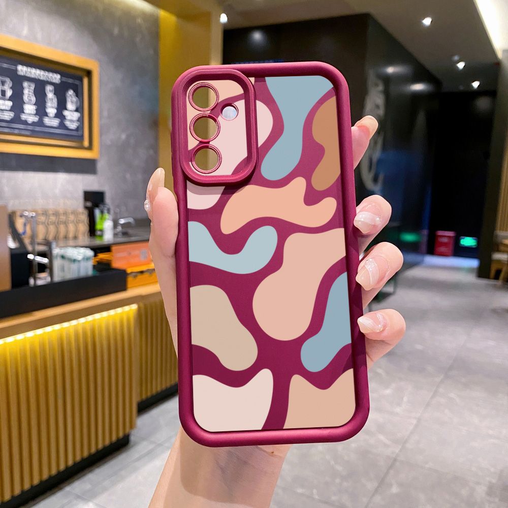 for Samsung Galaxy A15 A05 A35 A55 A14 A34 A33 A53 A73 A32 A52S A72 Morandi Painting Full Protective Phone Case Anti Drop Cover