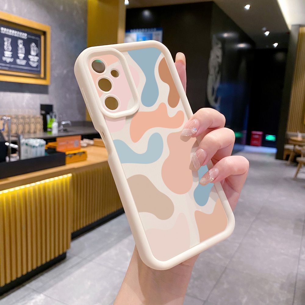 for Samsung Galaxy A15 A05 A35 A55 A14 A34 A33 A53 A73 A32 A52S A72 Morandi Painting Full Protective Phone Case Anti Drop Cover