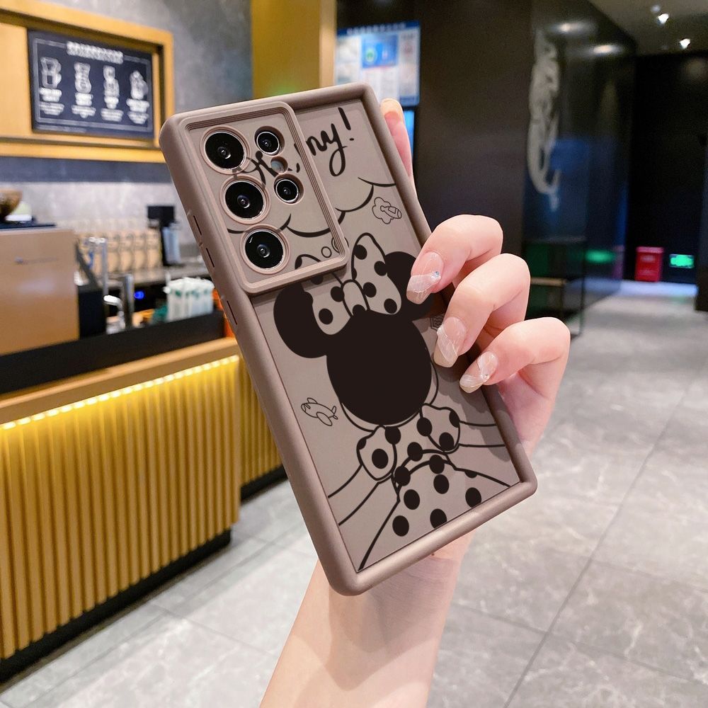 for Samsung Galaxy S24 S23 Ultra S22 Plus S21 FE S20 Mickey Minne Full Protective Phone Case Anti Drop Cover