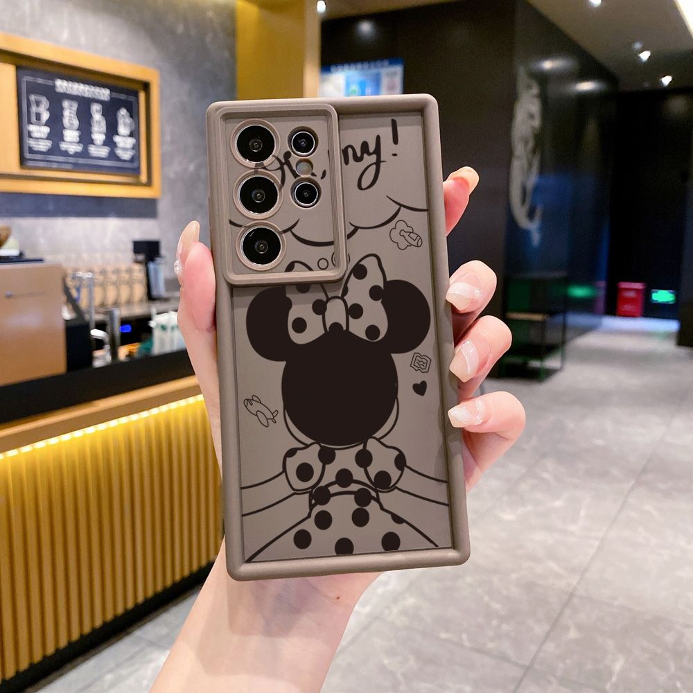 for Samsung Galaxy S24 S23 Ultra S22 Plus S21 FE S20 Mickey Minne Full Protective Phone Case Anti Drop Cover