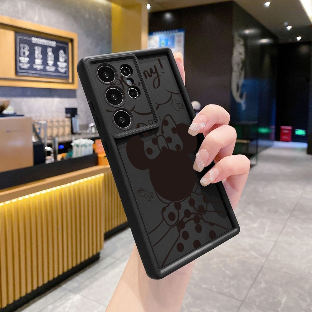 for Samsung Galaxy S24 S23 Ultra S22 Plus S21 FE S20 Mickey Minne Full Protective Phone Case Anti Drop Cover