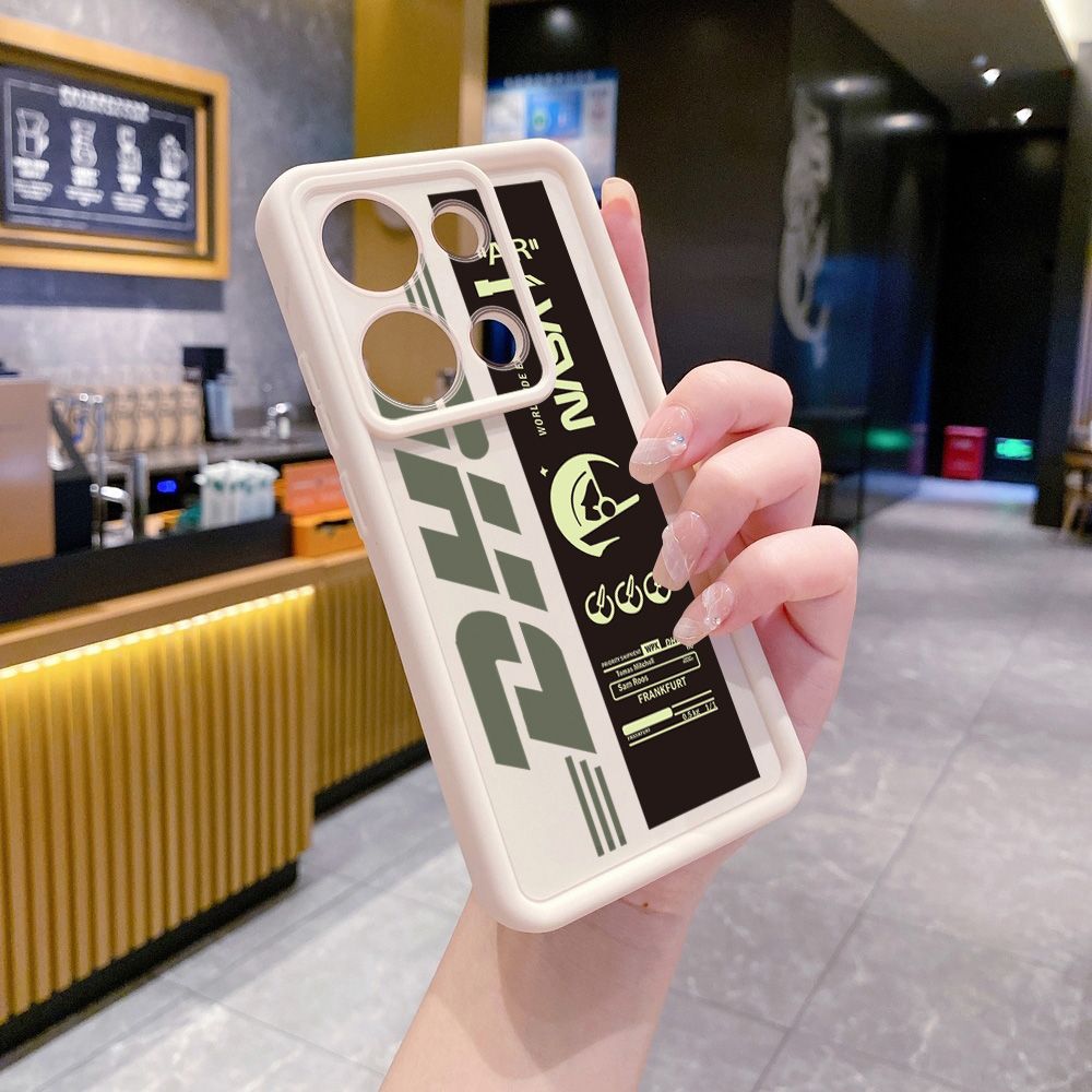 for Xiaomi Redmi Note 13 Pro 5G 12S 4G 12 Turbo 11S 13C 12C NASA DHL Barcode Label Full Protective Phone Case Anti Drop Cover