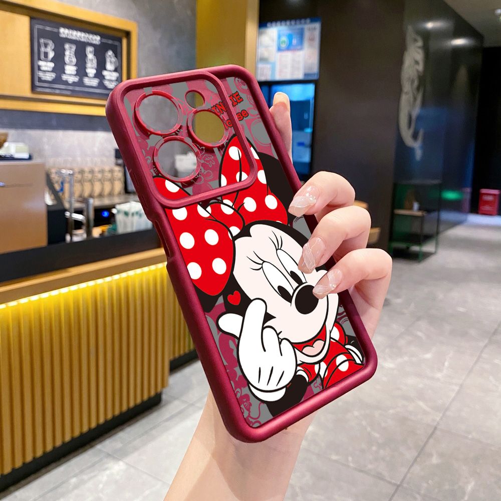 for Infinix Hot 40i 40 Pro 30 Play Note 30 Smart 8 Sweet Couple Mickey Minnie Full Protective Phone Case Anti Drop Cover