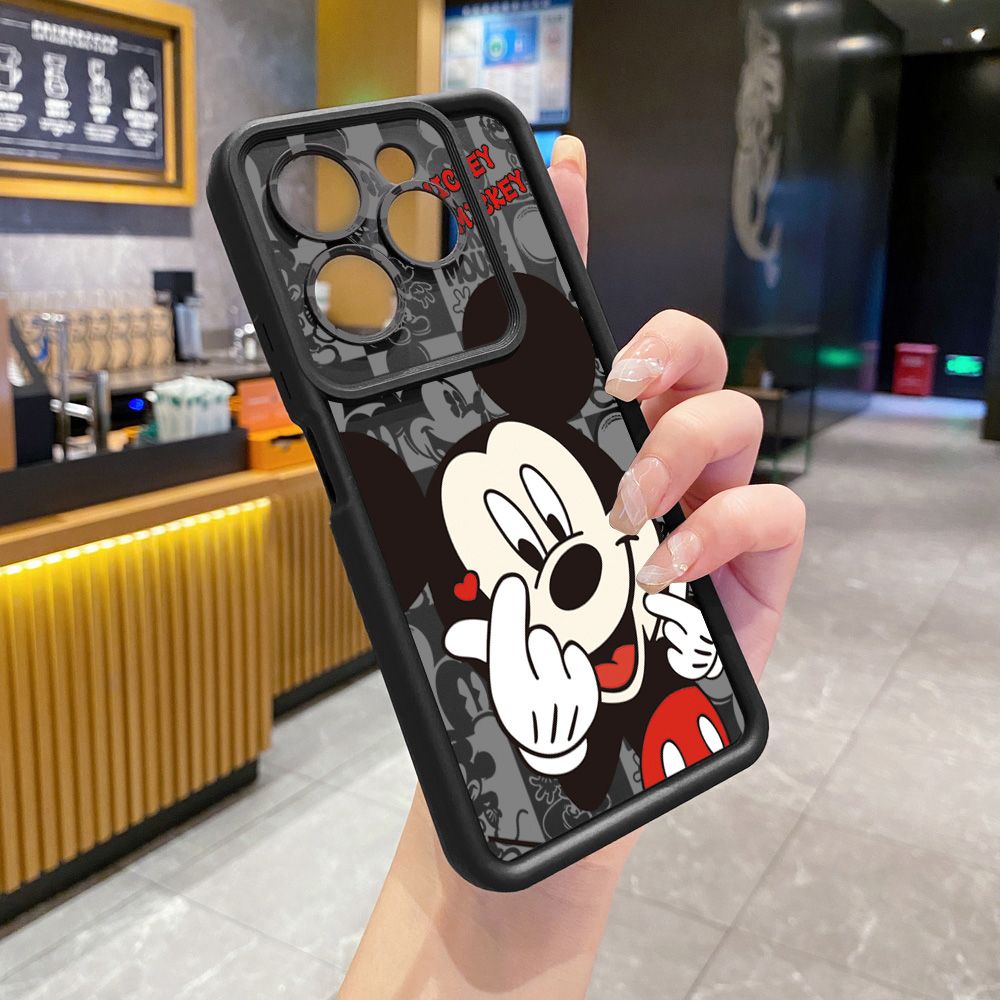 for Infinix Hot 40i 40 Pro 30 Play Note 30 Smart 8 Sweet Couple Mickey Minnie Full Protective Phone Case Anti Drop Cover
