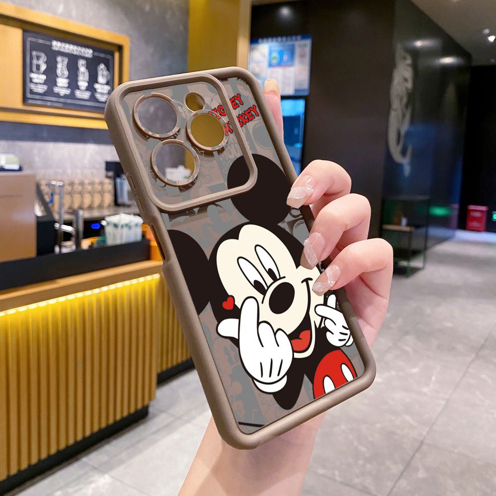 for Infinix Hot 40i 40 Pro 30 Play Note 30 Smart 8 Sweet Couple Mickey Minnie Full Protective Phone Case Anti Drop Cover