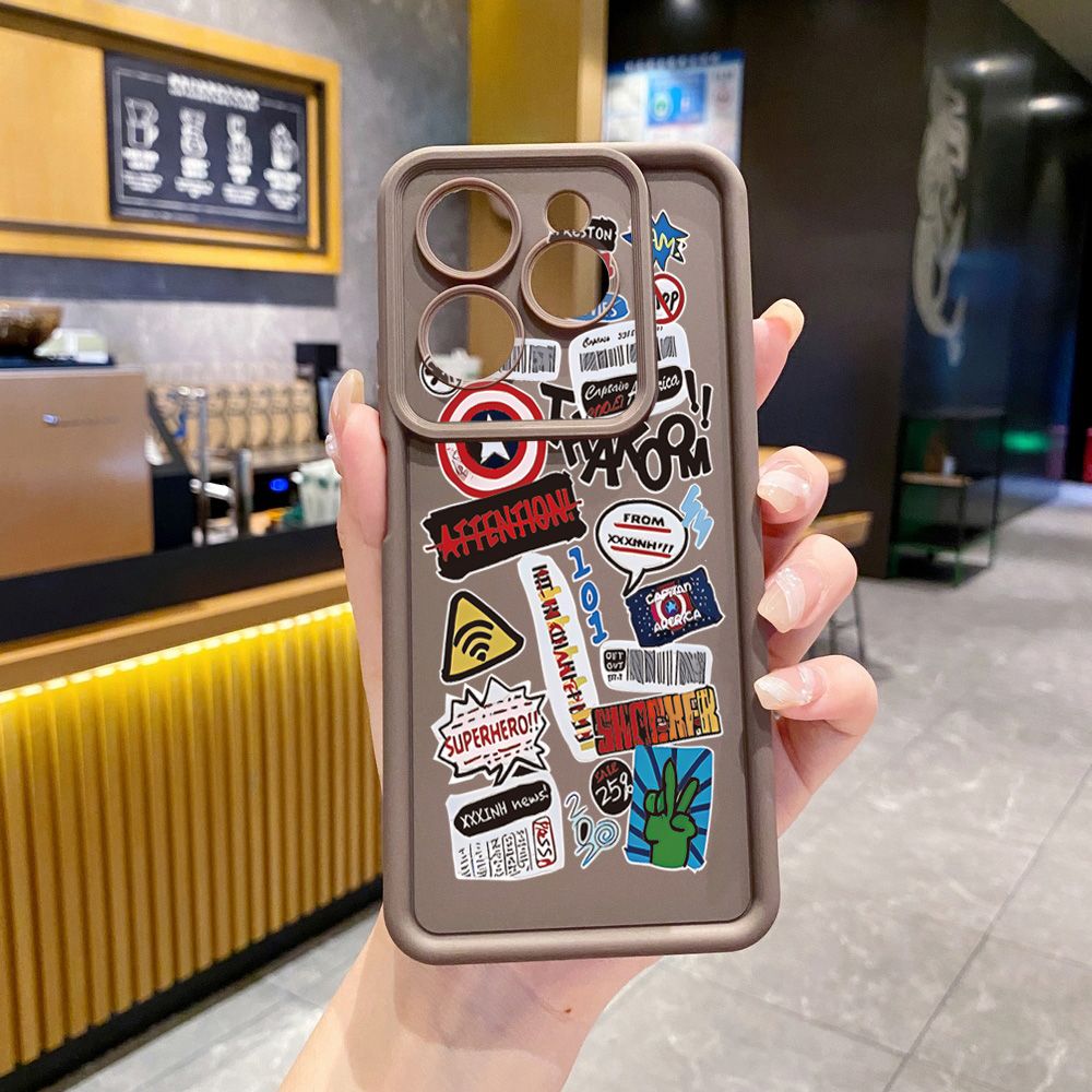 for Infinix Hot 40i 40 Pro 30 Play Note 30 Smart 8 iron Man Full Protective Phone Case Anti Drop Cover
