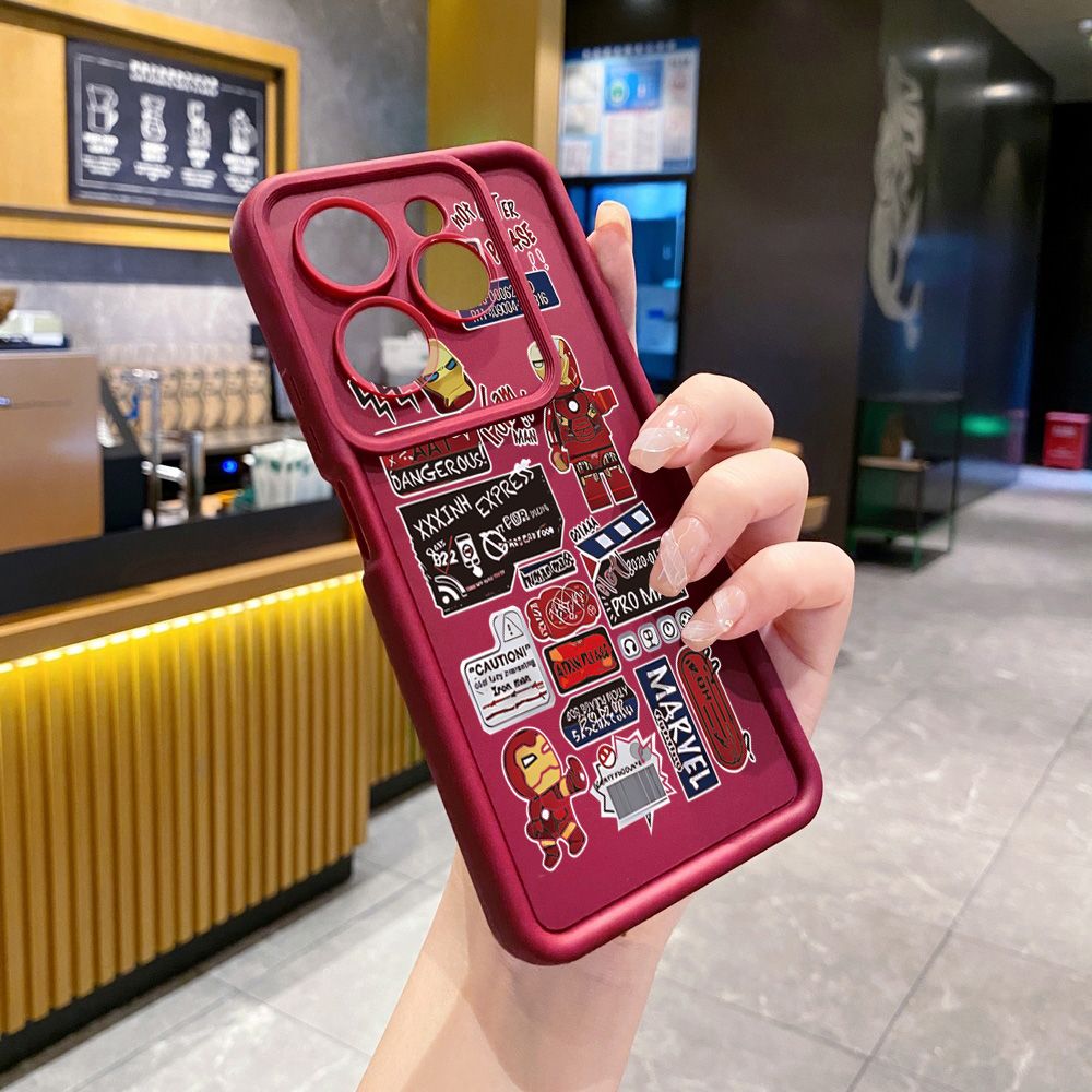 for Infinix Hot 40i 40 Pro 30 Play Note 30 Smart 8 iron Man Full Protective Phone Case Anti Drop Cover