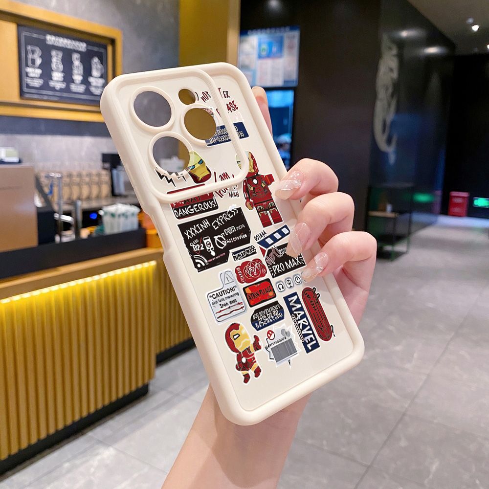 for Infinix Hot 40i 40 Pro 30 Play Note 30 Smart 8 iron Man Full Protective Phone Case Anti Drop Cover