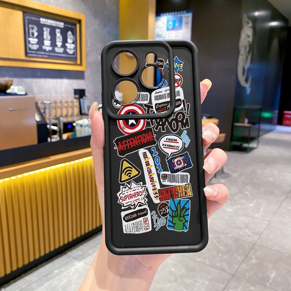 for Infinix Hot 40i 40 Pro 30 Play Note 30 Smart 8 iron Man Full Protective Phone Case Anti Drop Cover