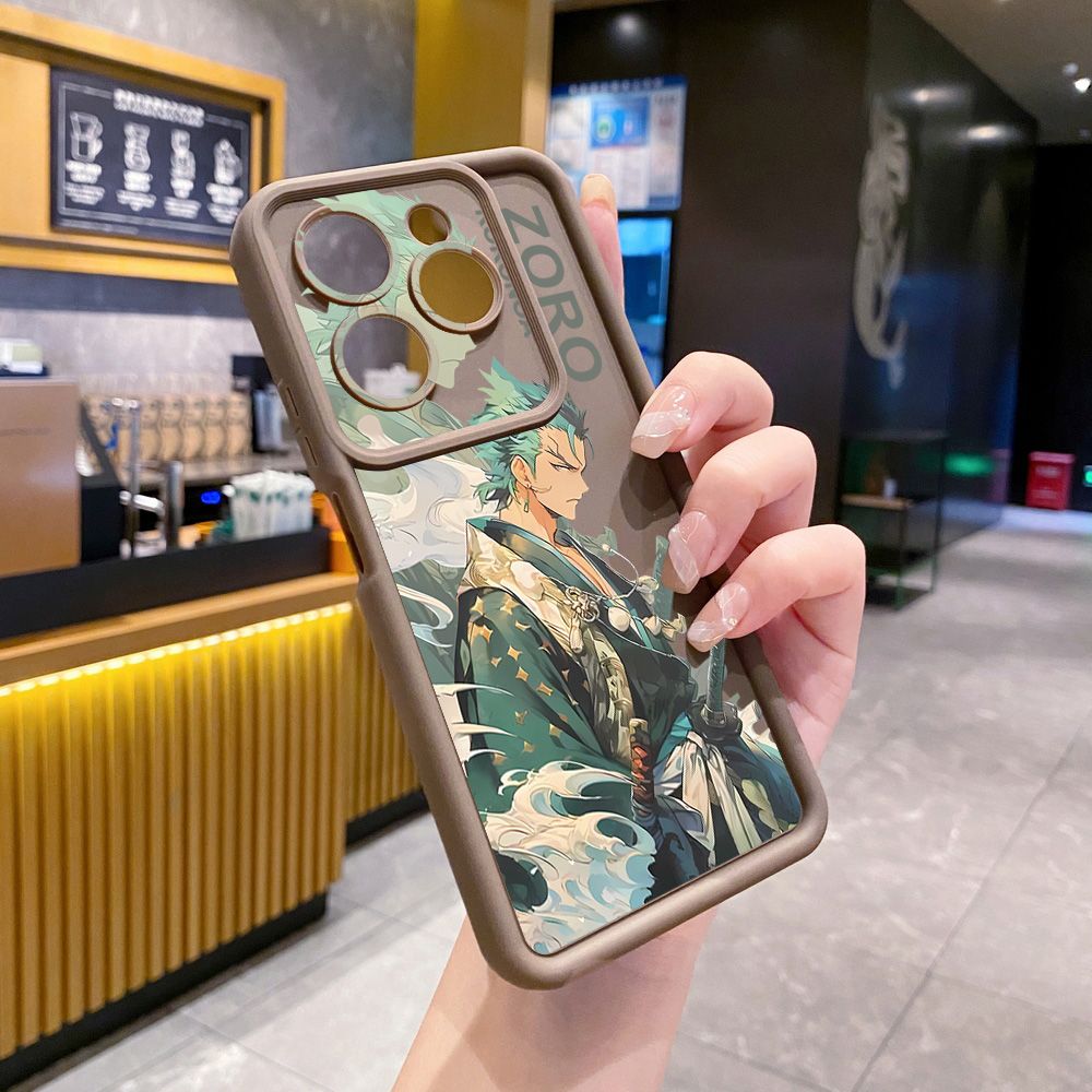 for Infinix Hot 40i 40 Pro 30 Play Note 30 Smart 8 One Piece Zoro Luffy Full Protective Phone Case Anti Drop Cover