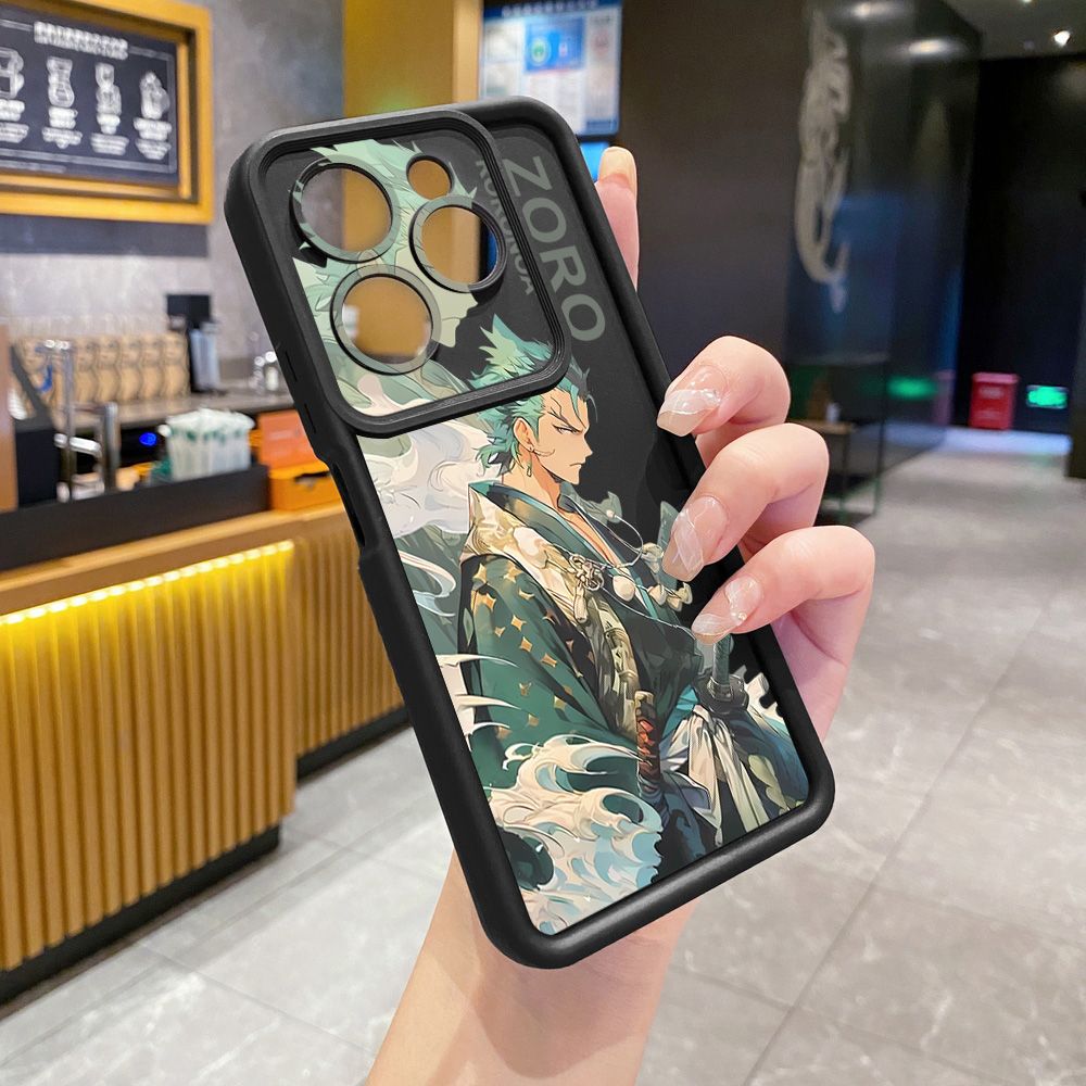 for Infinix Hot 40i 40 Pro 30 Play Note 30 Smart 8 One Piece Zoro Luffy Full Protective Phone Case Anti Drop Cover