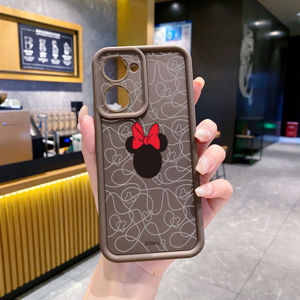 for VIVO Y17S Y27 T1X Y02S Y21S Y02 Y33S Y12S Y18 Y38 Couple Mickey Minnie Full Protective Phone Case Anti Drop Cover