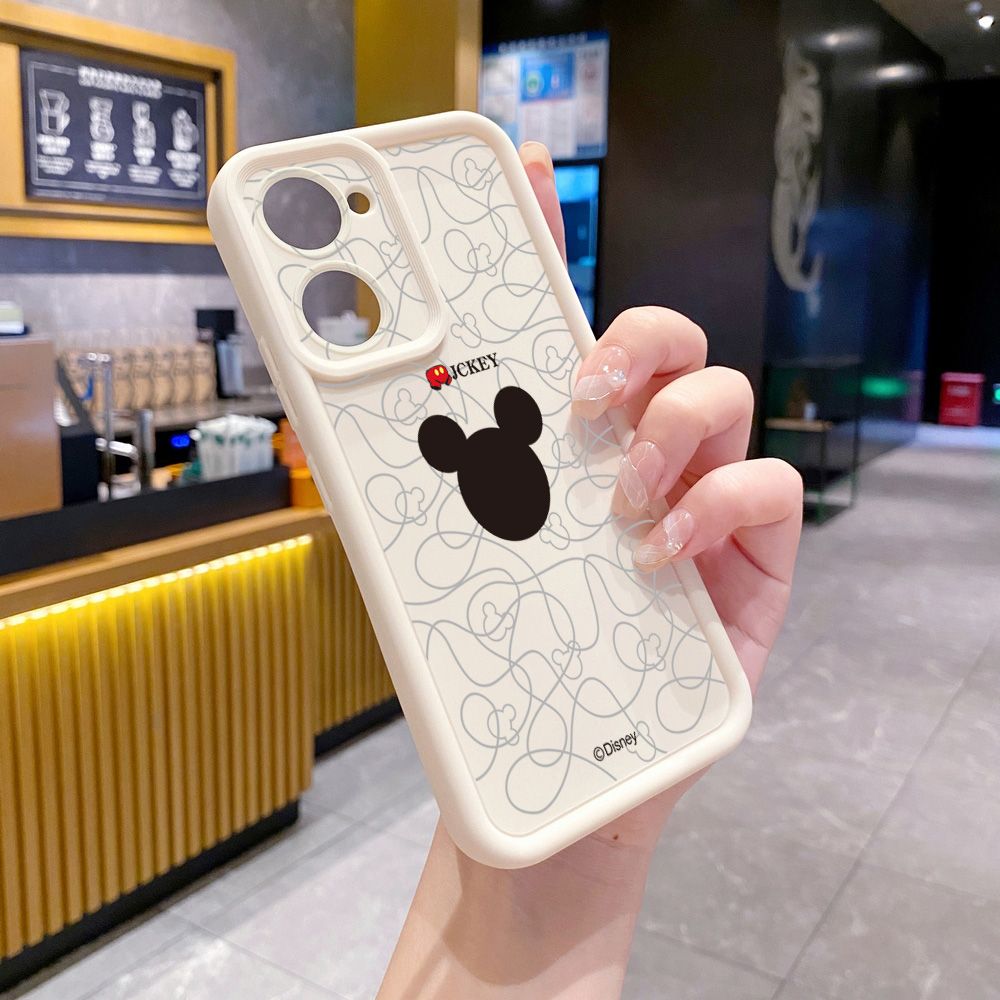 for VIVO Y17S Y27 T1X Y02S Y21S Y02 Y33S Y12S Y18 Y38 Couple Mickey Minnie Full Protective Phone Case Anti Drop Cover