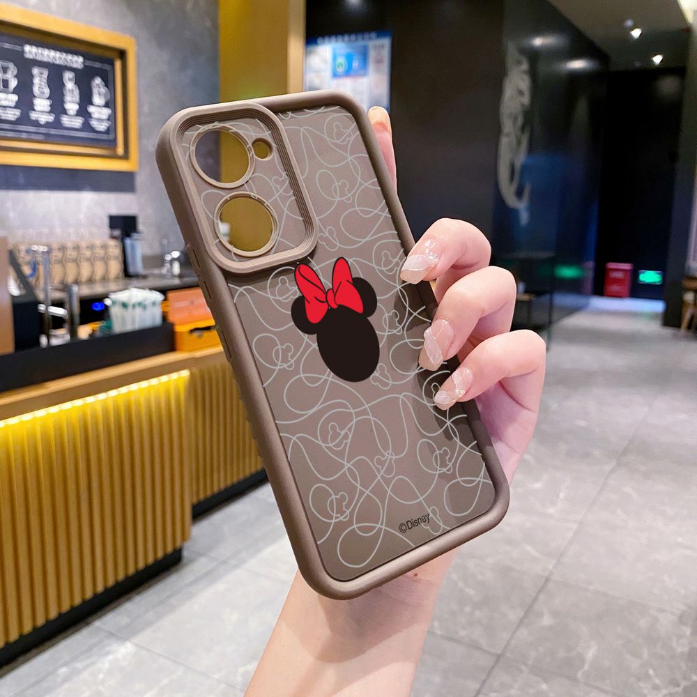 for VIVO Y17S Y27 T1X Y02S Y21S Y02 Y33S Y12S Y18 Y38 Couple Mickey Minnie Full Protective Phone Case Anti Drop Cover