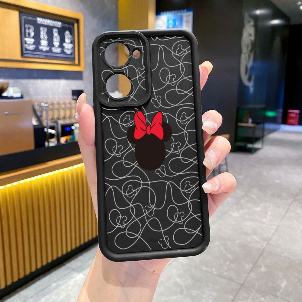 for VIVO Y17S Y27 T1X Y02S Y21S Y02 Y33S Y12S Y18 Y38 Couple Mickey Minnie Full Protective Phone Case Anti Drop Cover