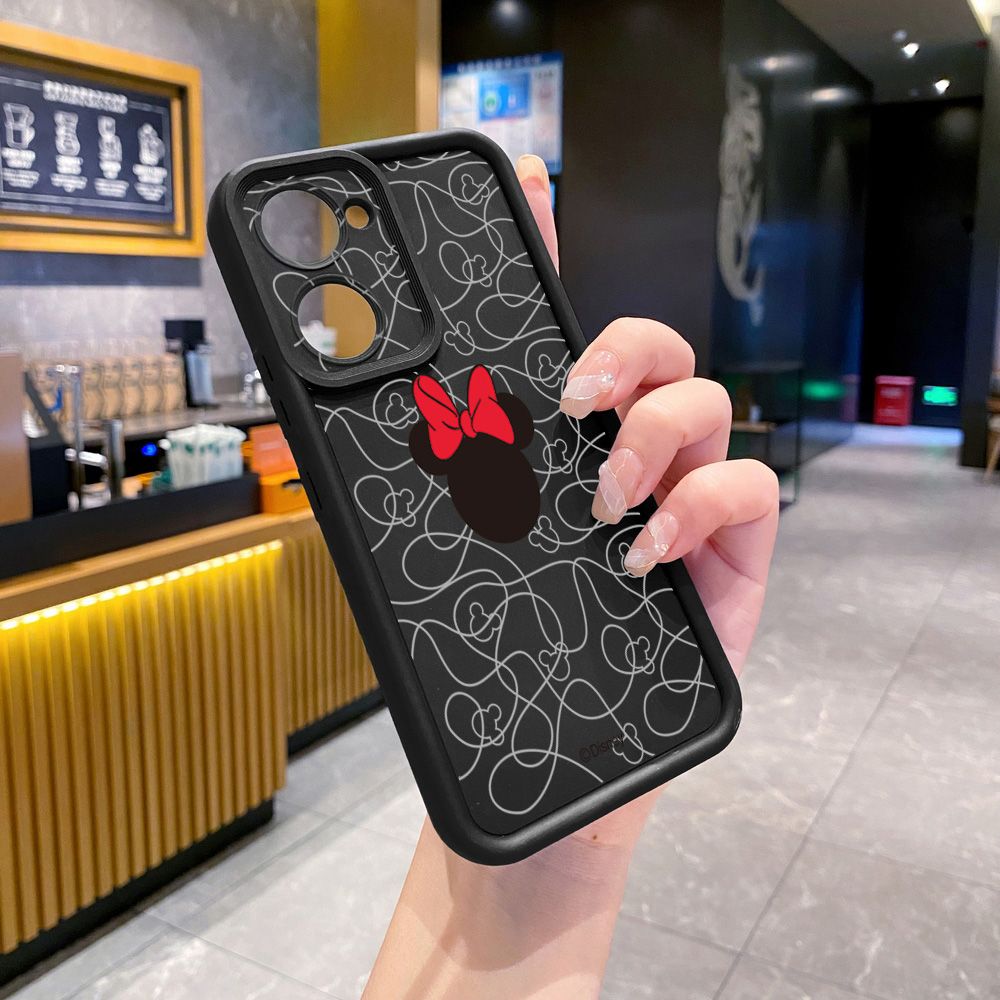 for VIVO Y17S Y27 T1X Y02S Y21S Y02 Y33S Y12S Y18 Y38 Couple Mickey Minnie Full Protective Phone Case Anti Drop Cover
