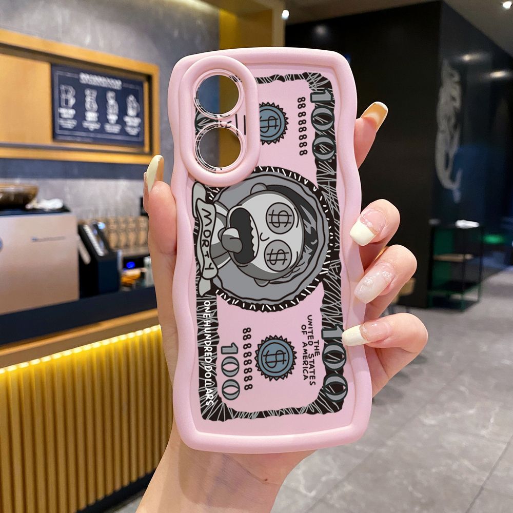 For OPPO Reno 5 6 Lite 7 8 Reno 7Z 8 Z 5F F19 F21 Pro Crazy Sientist Wave Frame Phone Case Anti Drop Cover