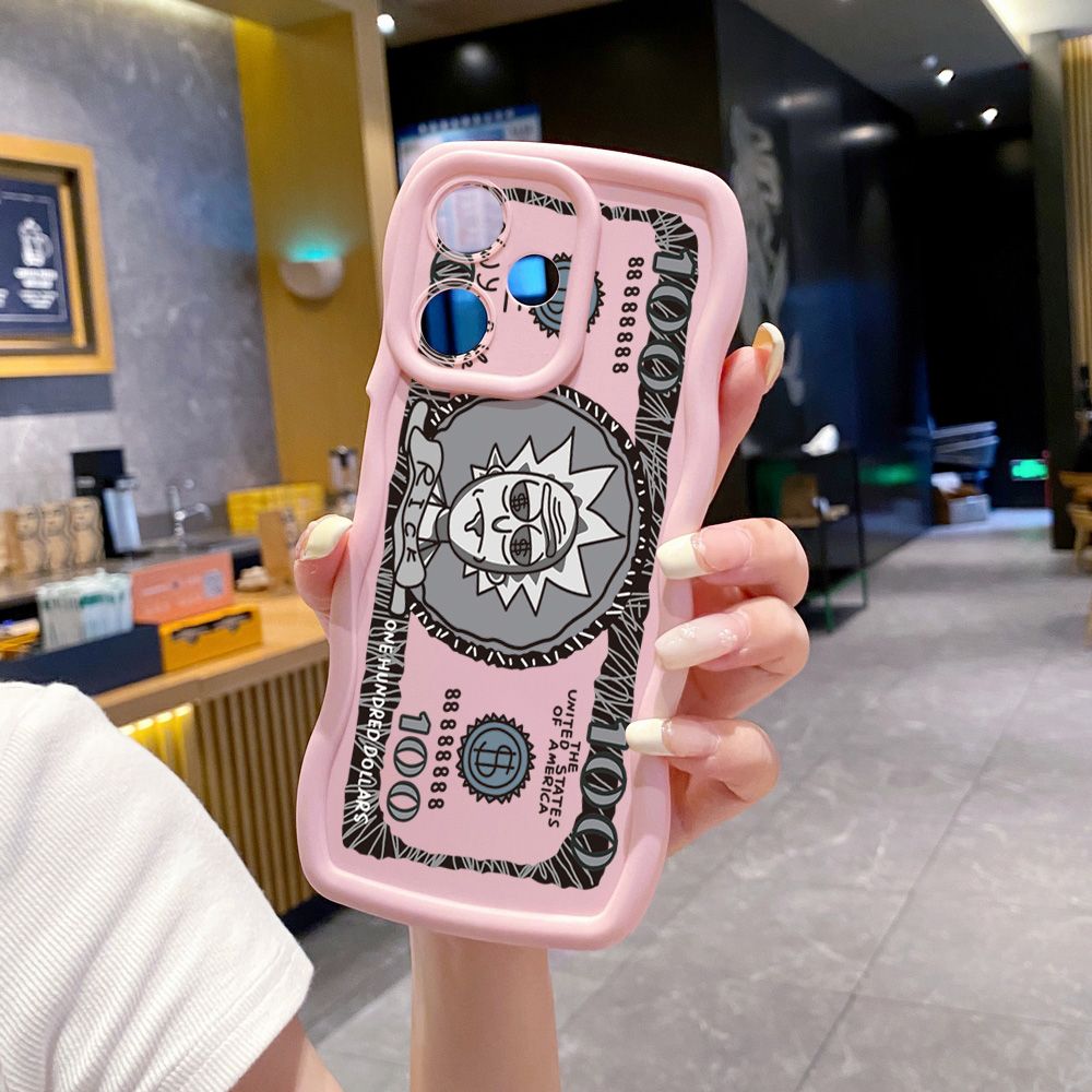 For Realme C67 C53 C51 Note 50 C21Y C25Y C33 C30 C35 9i Crazy Sientist Wave Frame Phone Case Anti Drop Cover