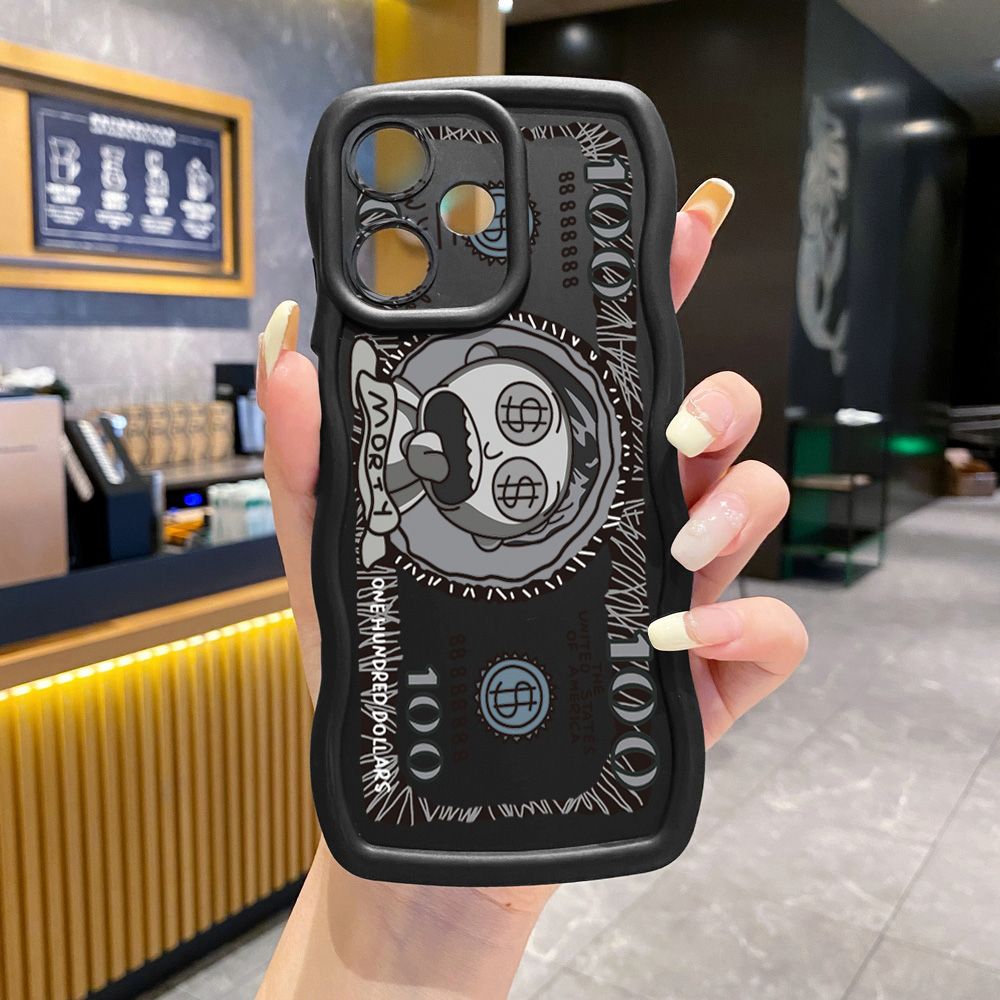 For Realme C67 C53 C51 Note 50 C21Y C25Y C33 C30 C35 9i Crazy Sientist Wave Frame Phone Case Anti Drop Cover