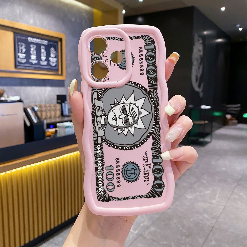 For Realme C67 C53 C51 Note 50 C21Y C25Y C33 C30 C35 9i Crazy Sientist Wave Frame Phone Case Anti Drop Cover