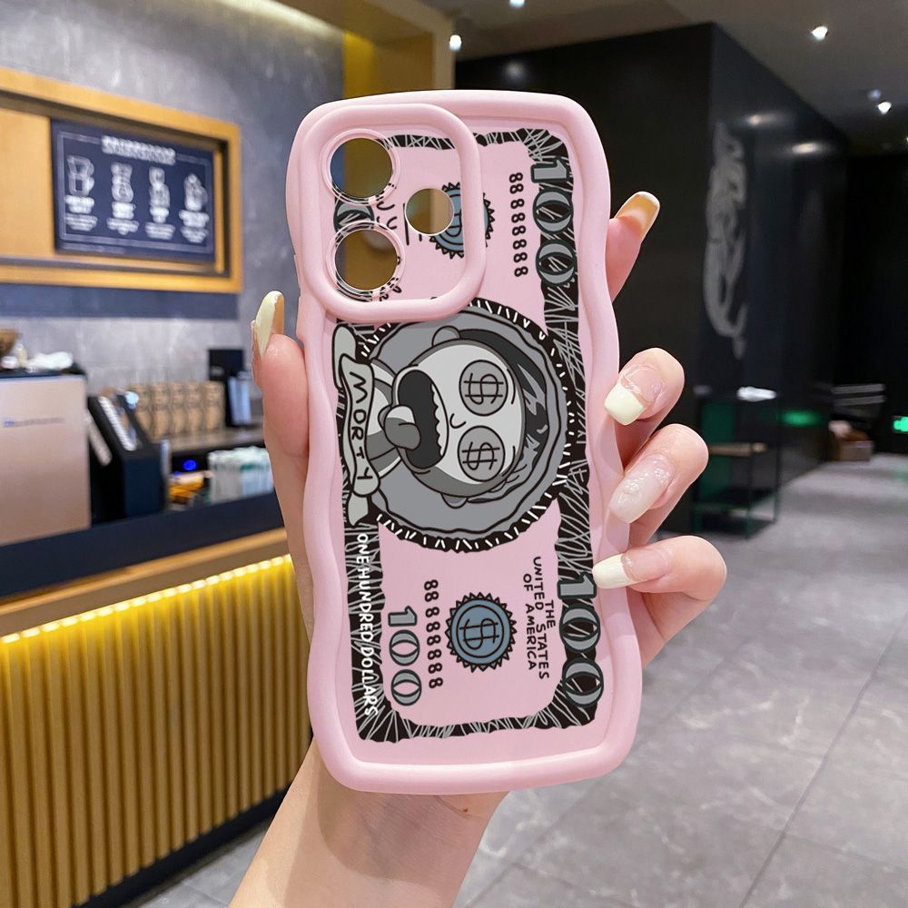 For Realme C67 C53 C51 Note 50 C21Y C25Y C33 C30 C35 9i Crazy Sientist Wave Frame Phone Case Anti Drop Cover