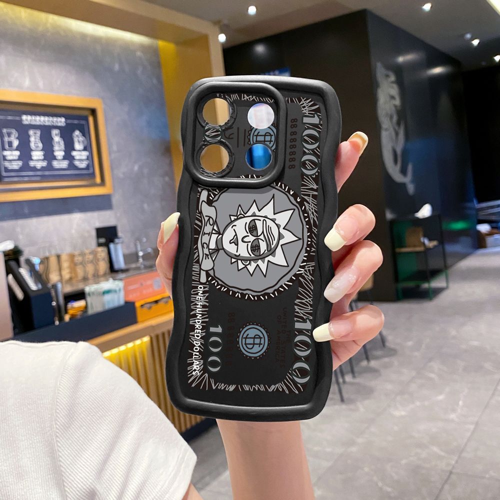 For Xiaomi Redmi Note 13 Pro 5G 12S 12 Turbo 11S 13C 12C Crazy Sientist Wave Frame Phone Case Anti Drop Cover