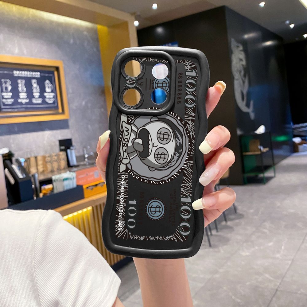 For Xiaomi Redmi Note 13 Pro 5G 12S 12 Turbo 11S 13C 12C Crazy Sientist Wave Frame Phone Case Anti Drop Cover