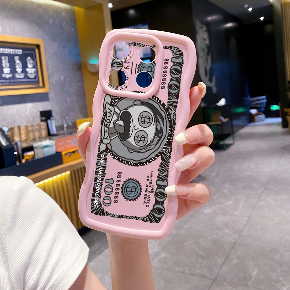 For Xiaomi Redmi Note 13 Pro 5G 12S 12 Turbo 11S 13C 12C Crazy Sientist Wave Frame Phone Case Anti Drop Cover