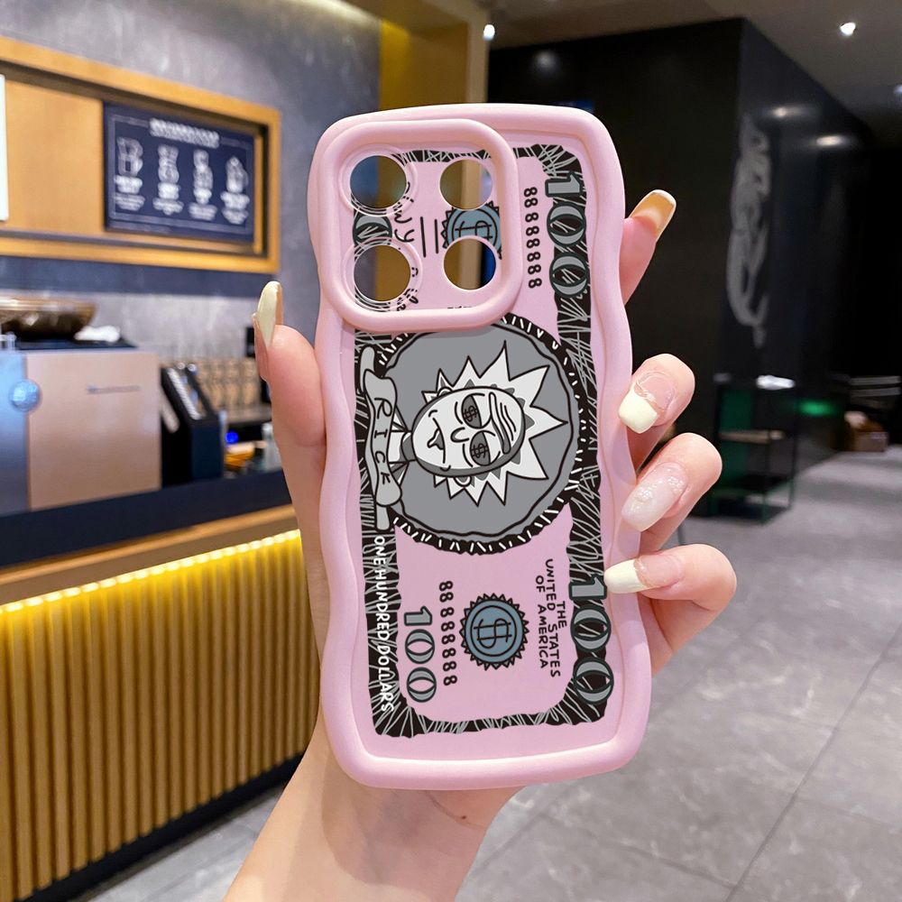 For Xiaomi Redmi Note 13 Pro 5G 12S 12 Turbo 11S 13C 12C Crazy Sientist Wave Frame Phone Case Anti Drop Cover