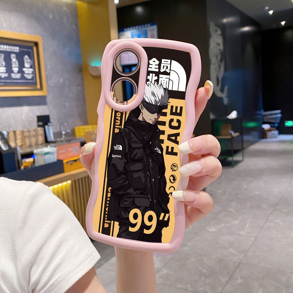 For OPPO Reno 5 6 Lite 7 8 Reno 7Z 8 Z 5F F19 F21 Pro The North Wave Frame Phone Case Anti Drop Cover