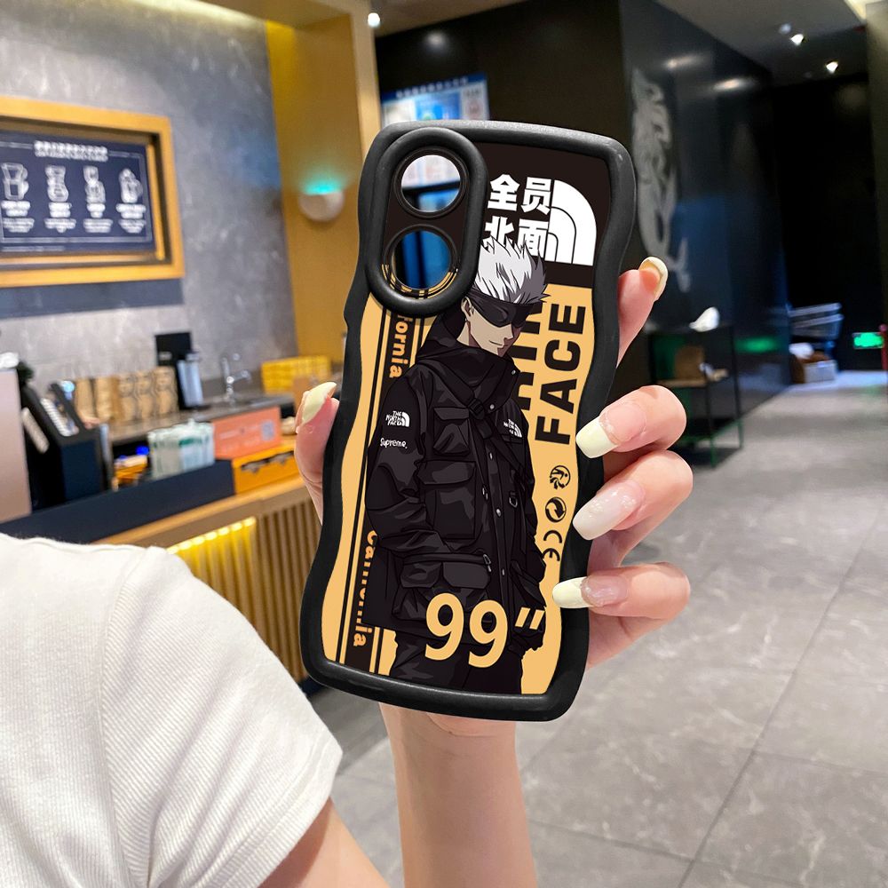 For OPPO Reno 5 6 Lite 7 8 Reno 7Z 8 Z 5F F19 F21 Pro The North Wave Frame Phone Case Anti Drop Cover