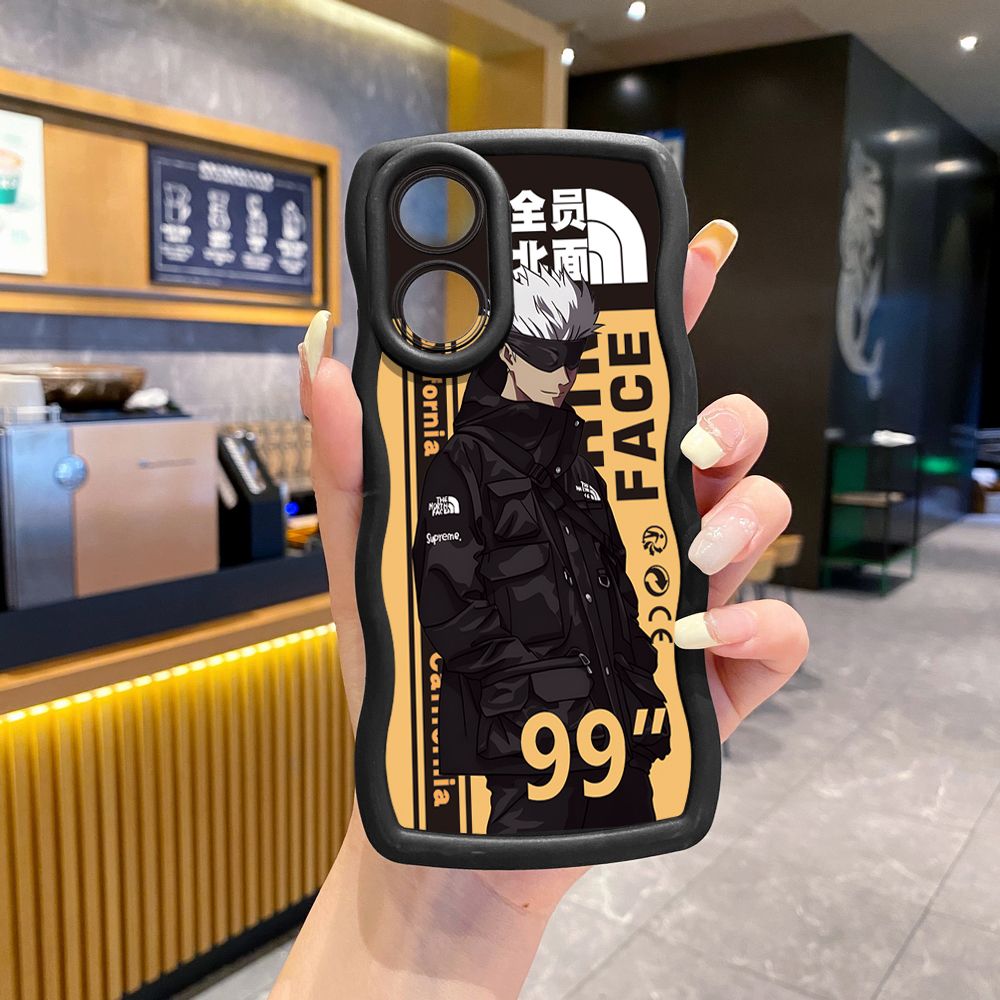 For OPPO Reno 5 6 Lite 7 8 Reno 7Z 8 Z 5F F19 F21 Pro The North Wave Frame Phone Case Anti Drop Cover