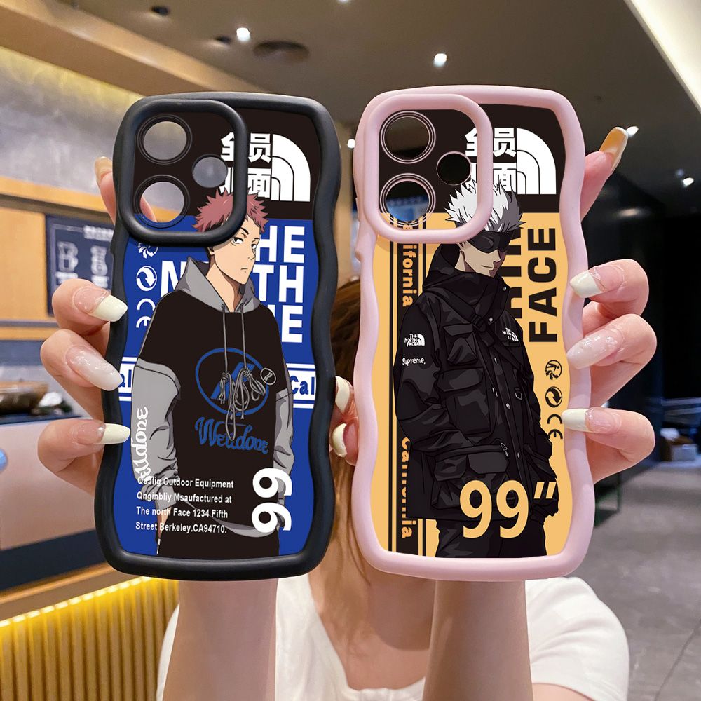 For Infinix Hot 40i 40 Pro Note 30 Play Smart 8 Pro 9 10 Play Lite The North Wave Frame Phone Case Anti Drop Cover