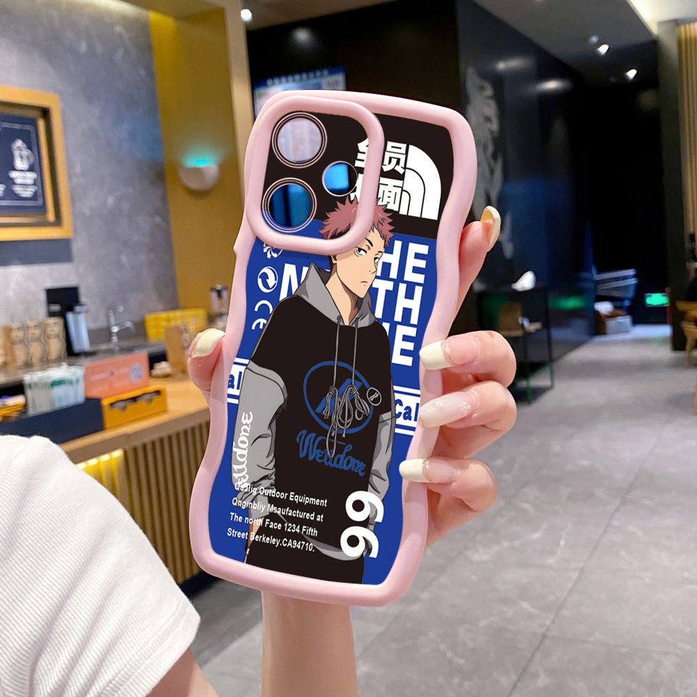 For Infinix Hot 40i 40 Pro Note 30 Play Smart 8 Pro 9 10 Play Lite The North Wave Frame Phone Case Anti Drop Cover