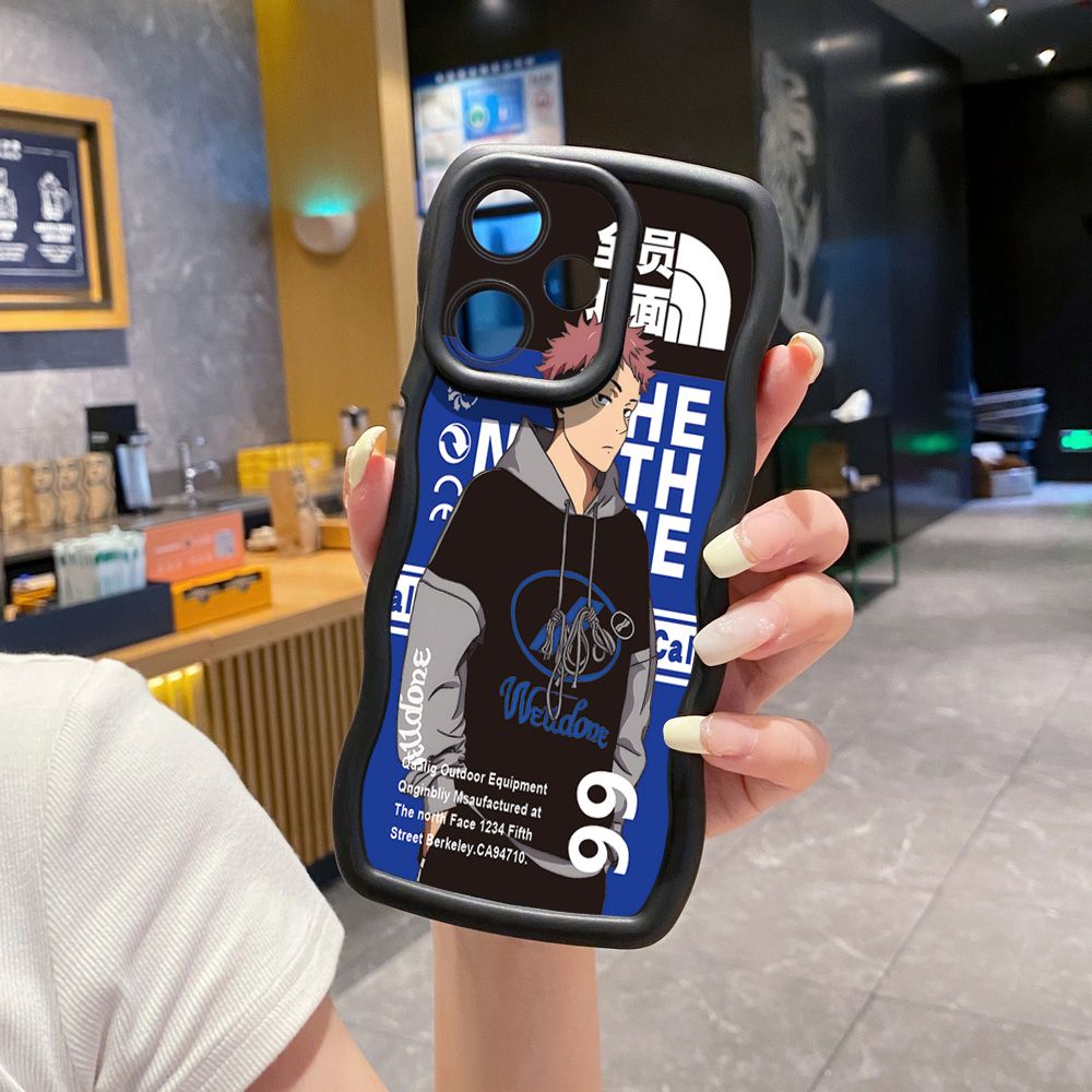 For Infinix Hot 40i 40 Pro Note 30 Play Smart 8 Pro 9 10 Play Lite The North Wave Frame Phone Case Anti Drop Cover