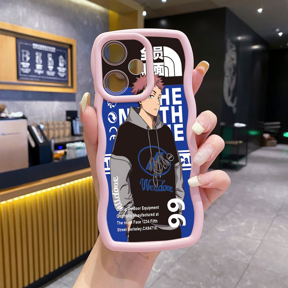 For Infinix Hot 40i 40 Pro Note 30 Play Smart 8 Pro 9 10 Play Lite The North Wave Frame Phone Case Anti Drop Cover