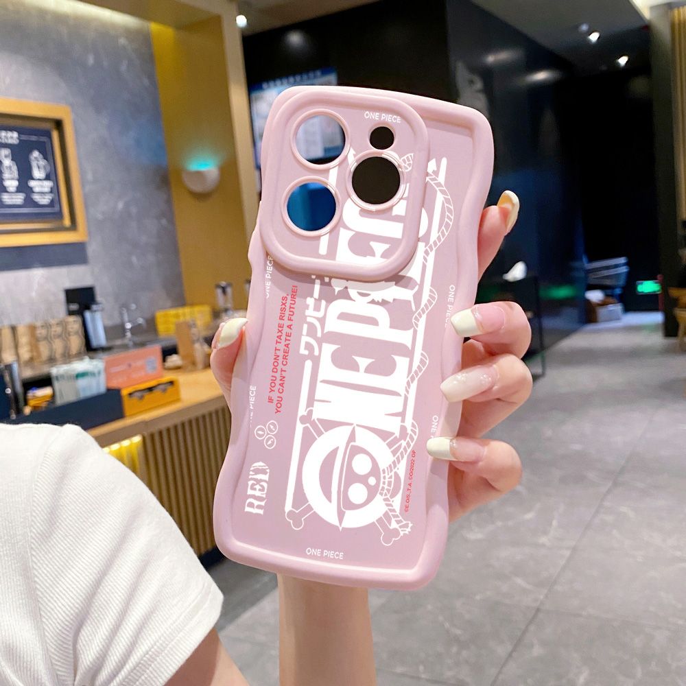 For Tecno Camon 19 Pro NEO 20 30 POP 6 GO 7 Spark GO 2023 8C 9 10 Pro 20C One Piece Wave Frame Phone Case Anti Drop Cover