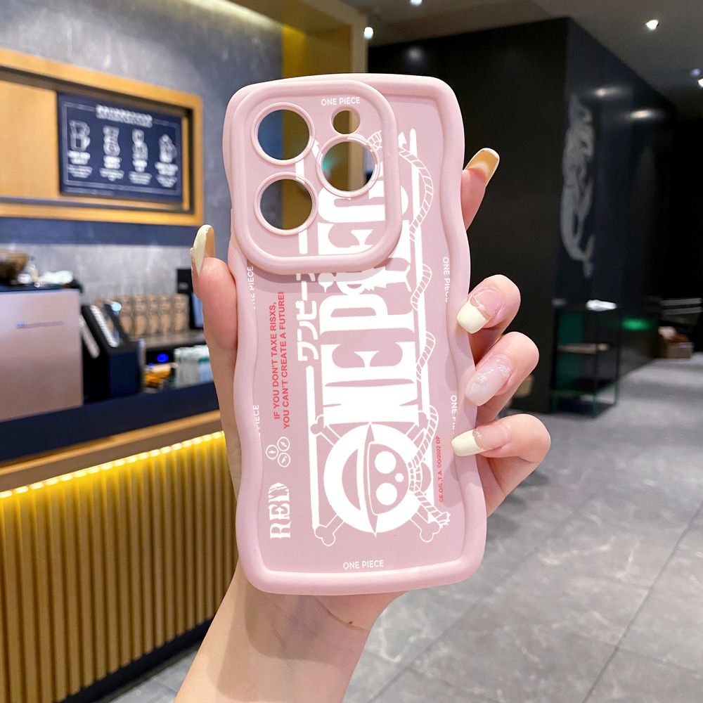 For Tecno Camon 19 Pro NEO 20 30 POP 6 GO 7 Spark GO 2023 8C 9 10 Pro 20C One Piece Wave Frame Phone Case Anti Drop Cover