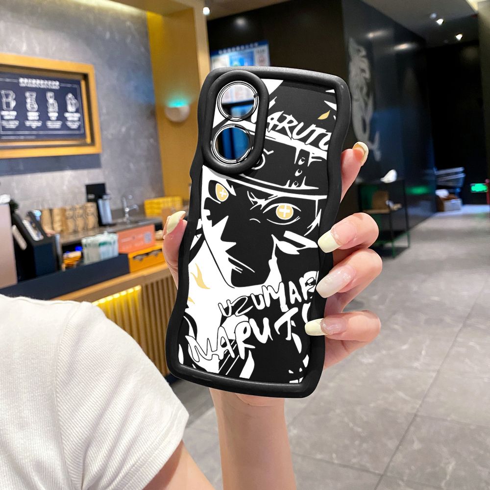 For OPPO Reno 5 6 Lite 7 8 Reno 7Z 8 Z 5F F19 F21 Pro NARUTO Wave Frame Phone Case Anti Drop Cover