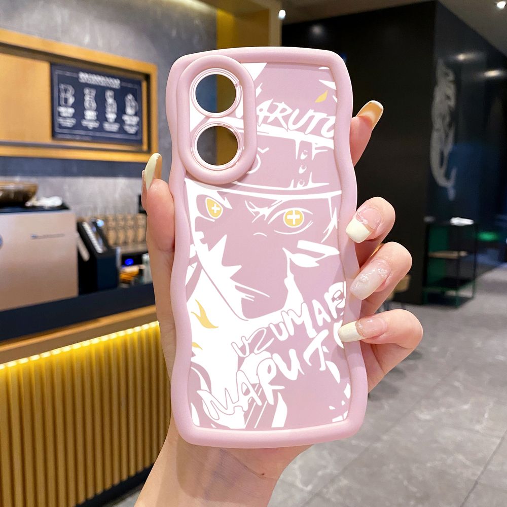 For OPPO Reno 5 6 Lite 7 8 Reno 7Z 8 Z 5F F19 F21 Pro NARUTO Wave Frame Phone Case Anti Drop Cover