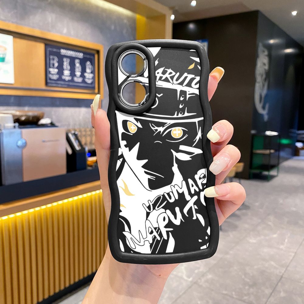 For OPPO Reno 5 6 Lite 7 8 Reno 7Z 8 Z 5F F19 F21 Pro NARUTO Wave Frame Phone Case Anti Drop Cover