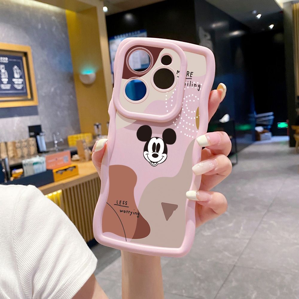 For Tecno Camon 19 Pro NEO 20 30 POP 6 GO 7 Spark GO 2023 8C 9 10 Pro 20C Retro Mickey Wave Frame Phone Case Anti Drop Cover