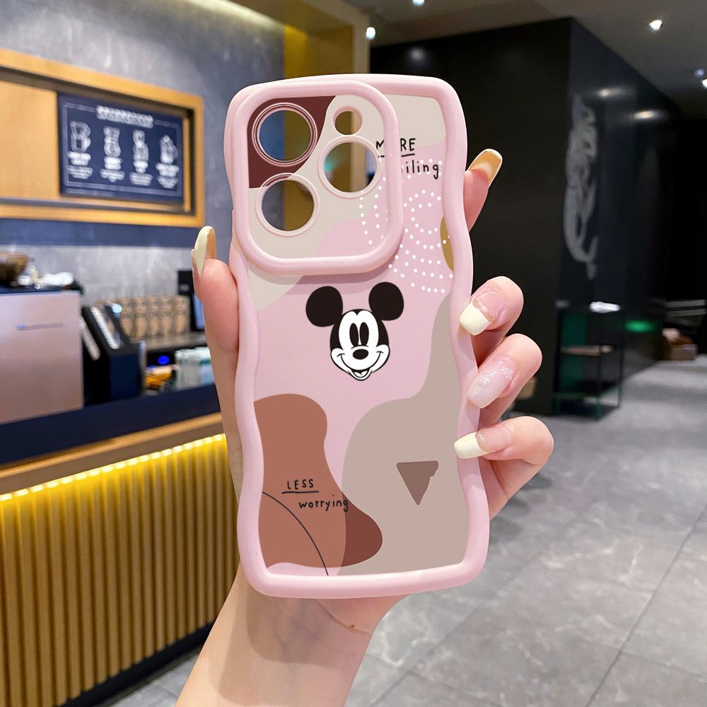 For Tecno Camon 19 Pro NEO 20 30 POP 6 GO 7 Spark GO 2023 8C 9 10 Pro 20C Retro Mickey Wave Frame Phone Case Anti Drop Cover