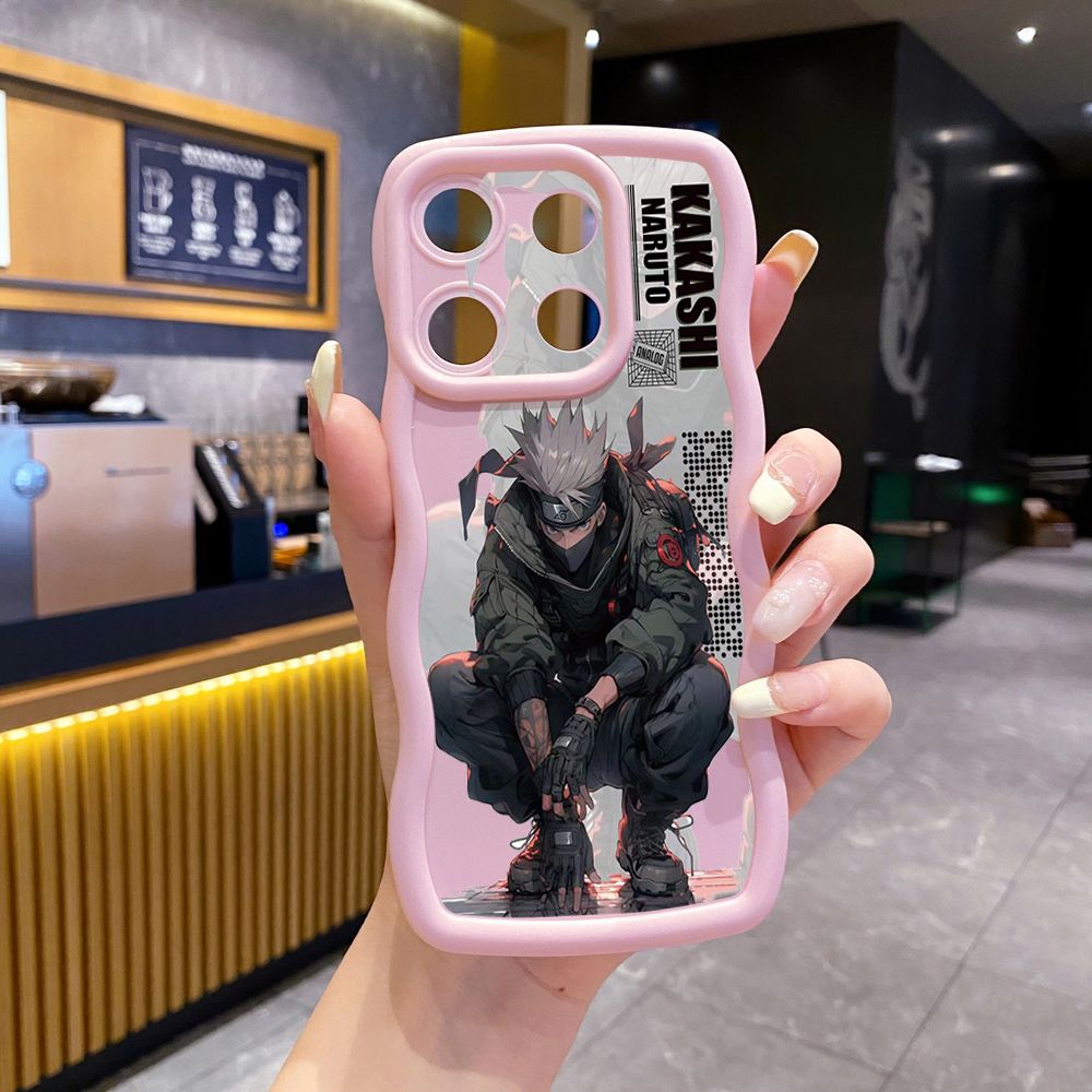 For ITEl A04 A60 A70 P40 S23 Plus Genshin Wave Frame Phone Case Anti Drop Cover