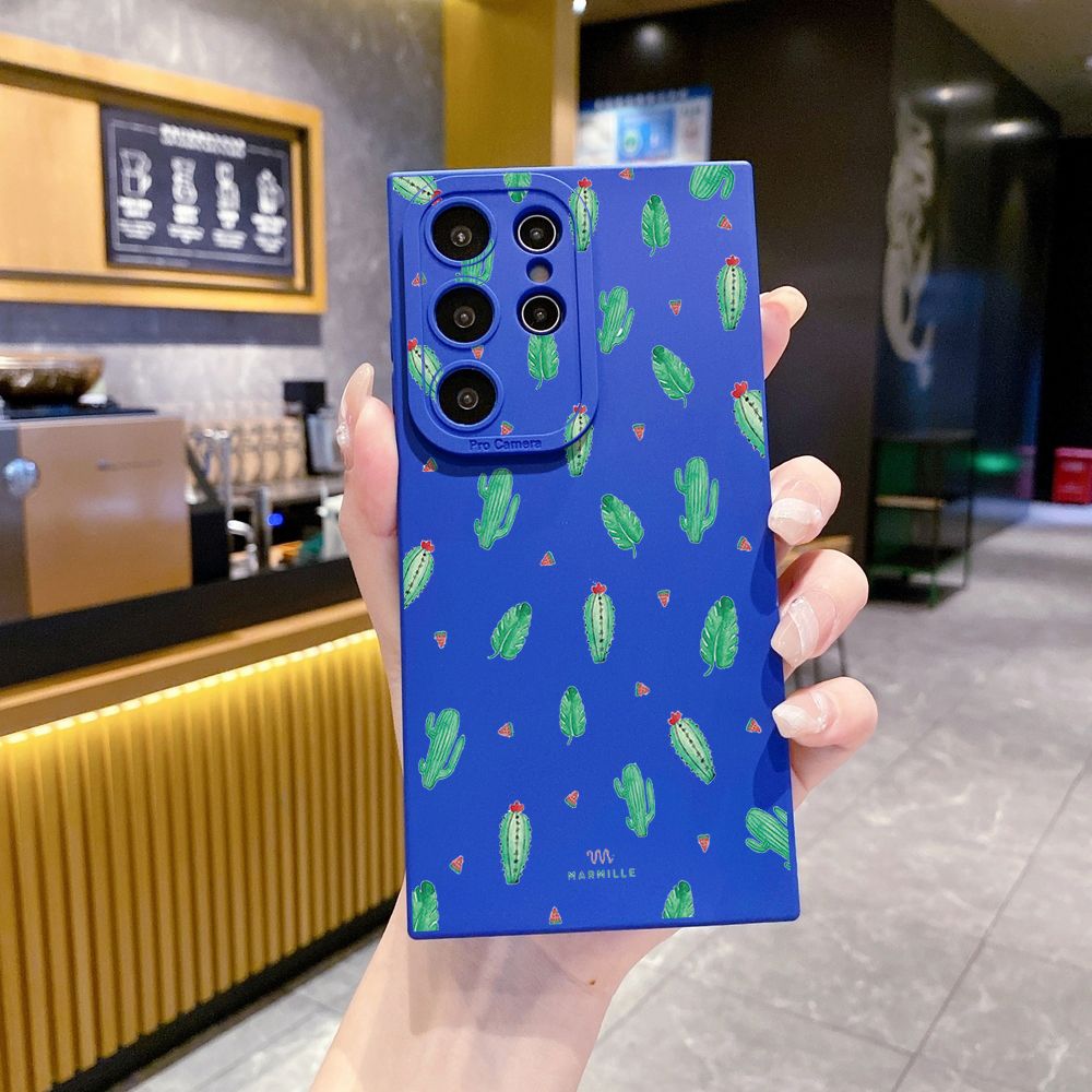 for Samsung Galaxy S24 S23 Ultra S22 Plus Note 20 S21 FE S20 Cactus Full Protective Case Anti Drop Cover