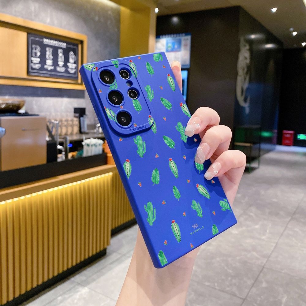 for Samsung Galaxy S24 S23 Ultra S22 Plus Note 20 S21 FE S20 Cactus Full Protective Case Anti Drop Cover