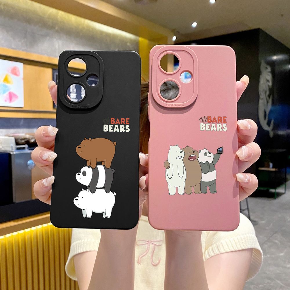 for VIVO Y28 Y03 Y18 Y17S Y27 Y15A Y15S Y02S Y02A Y36 Y33S Y12S Y12A Y01 Y1S Y20A Y22 We Bare Bears Full Protective Case Anti Drop Cover